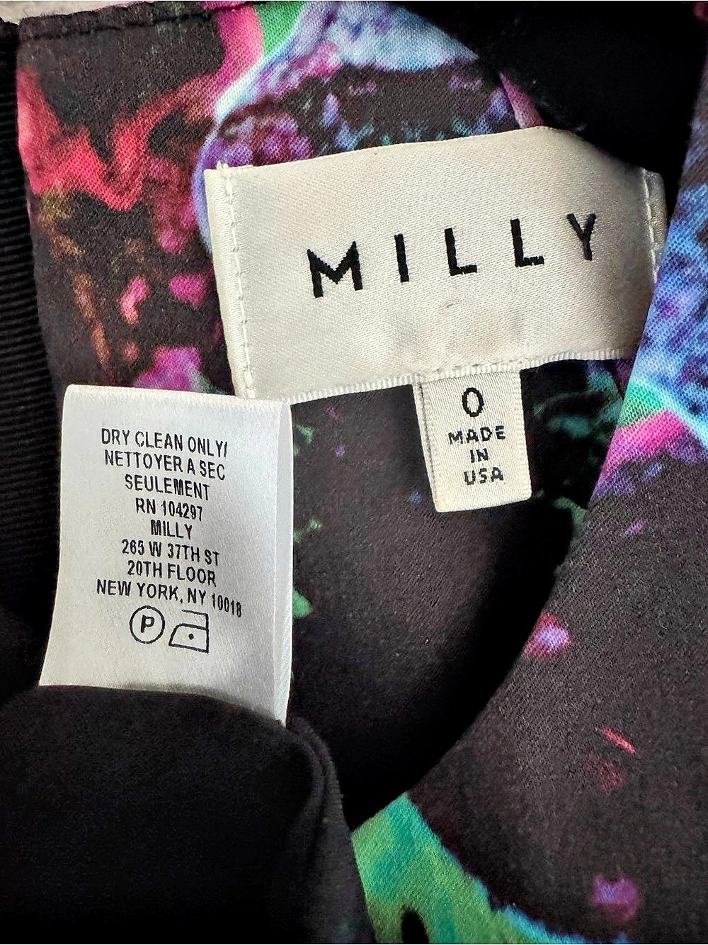 Milly Abstract Print Cocktail Dress - Picture 3 of 3